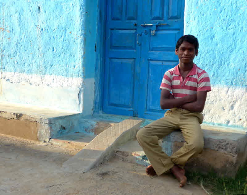 Blue door